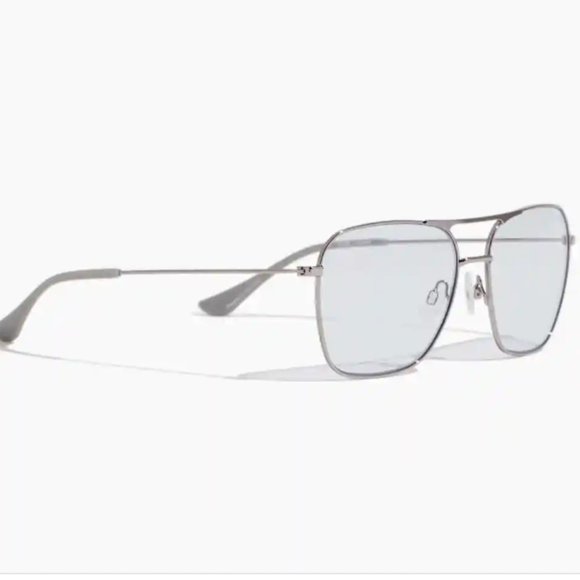 Caddis Hooper Blue Light Blocking Glasses in Polished Silver